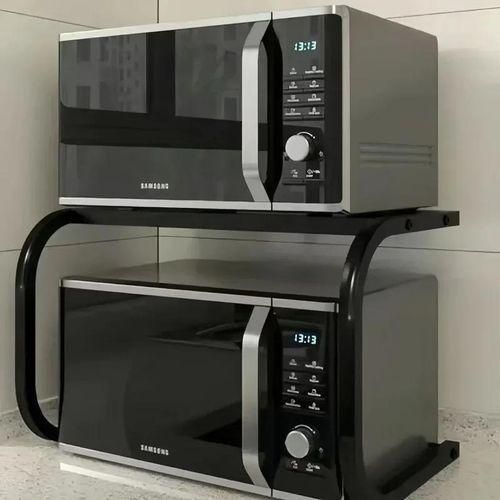 étagère 2NV de rangement double couche en fer pour micro-ondes multifounction,Pratique