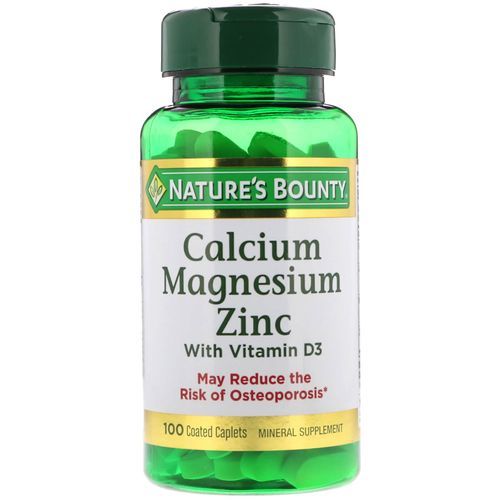 ⟨USA⟩ - 100 COMPRIMÉS COMPLEXE DE CALCIUM, MAGNÉSIUM, ZINC ET VITAMINE D3