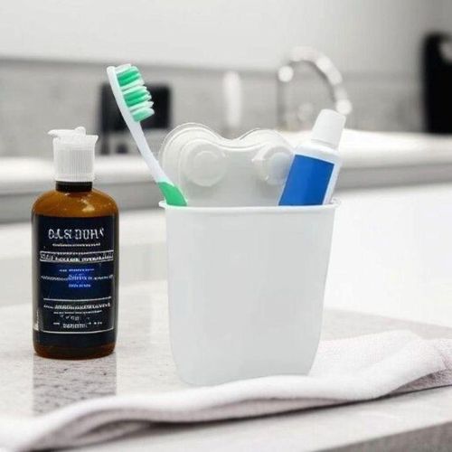 Support de brosse multifonction pour salle de bain avec ventouses puissantes