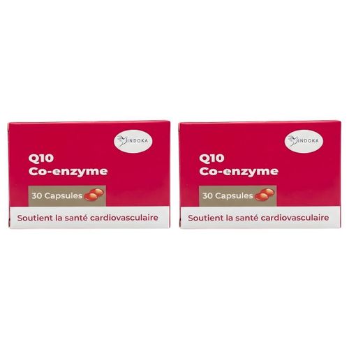 Lot de 2 - Coenzyme Q10 - Soutien Cardiovasculaire et Énergie Cellulaire - 30 Capsules