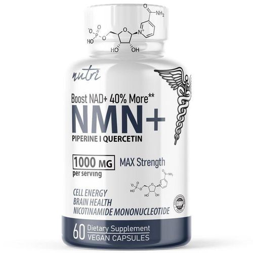 Nature's Fusions, NMN+, Max Strength, 1,000 mg , 60 Vegan Capsules