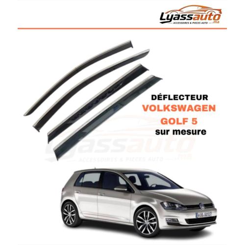 Déflecteur d'air noir et chrome pour VOLKSWAGEN GOLF 5