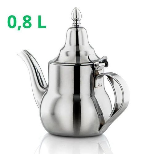 Théière inox classique 0,8L – Praticité et design marocain