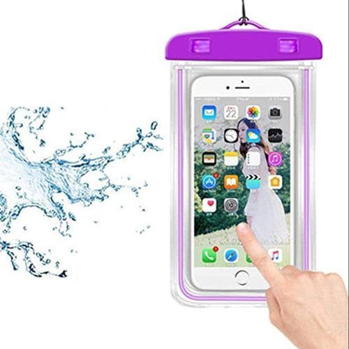 Coque de téléphone étanche pour la natation, protection sous-marine - violet