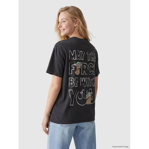 T-shirt Femme 100% Coton Imprimé The Mandalorian