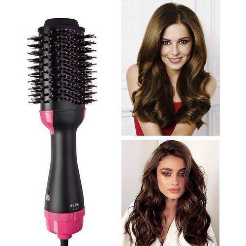 Brosse Soufflante & Séchoir Pro 1200W 3 EN 1 Lisseur & Boucleur & Sèche cheveux