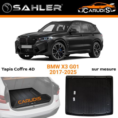 Tapis de coffre 4D BMW X3 G01 sur mesure imperméable antidérapant et sans odeur