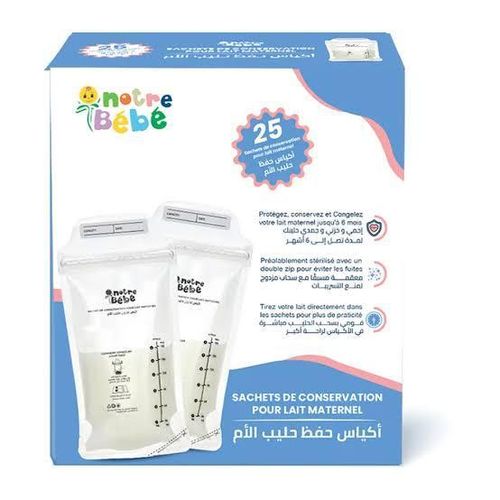 Sachets de Conservation du Lait Maternel 25 Sachets