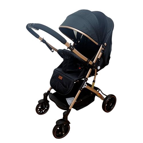 Poussette réversible valise doré aluminium 0-4 ans