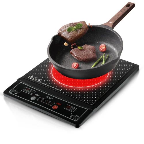 Cuisinière électrique en céramique avec induction domestique, idéale pour la cuisson et le sauté