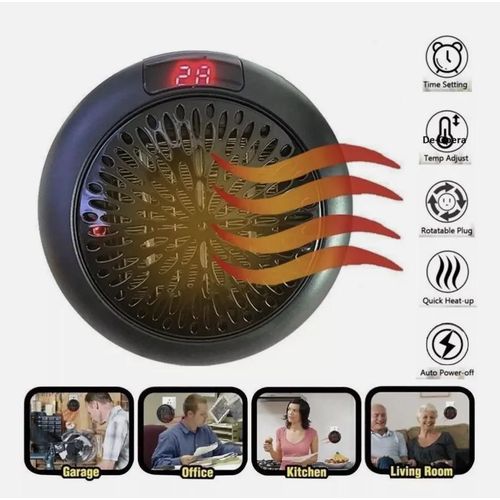 Mini Rchauffeur lectrique Portable mini chauffage avec tlcommande Chauffage dAppoint Soufflant Silencieux avec Thermostat Rglable pour Bureau et Maison