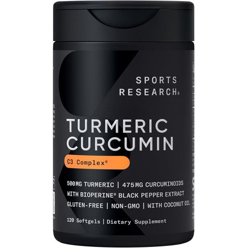 Curcumine de curcuma, 120 capsules à enveloppe molle