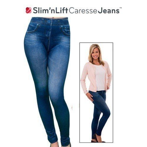 Slim ‘n Lift jeans Bleu petit taille