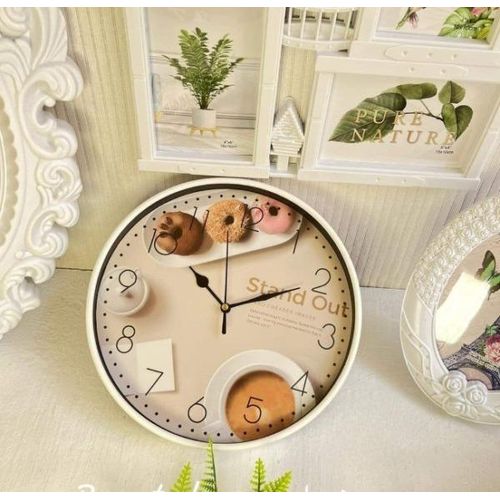 Horloge murale rond à suspendre pour chambre à coucher et bureau et salon