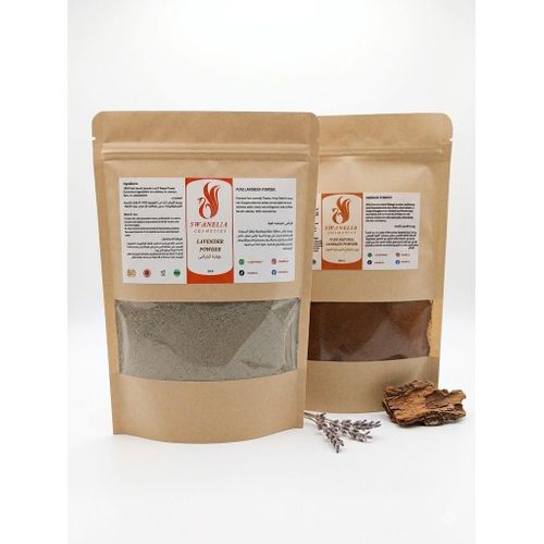 Pack Soin Capillaire Fortifiant et Colorant Swanelia - Poudre de Lavande de Fès 250g et Debagh 250g