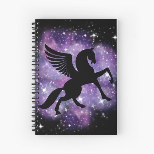 galaxy sparkling unicorn Spiral Notebook Bloc note