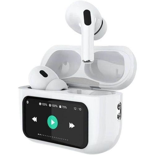 Deep Bass TWS-R9 ANC Écouteurs Bluetooth Sans Fil ANC+ENC avec Écran LED