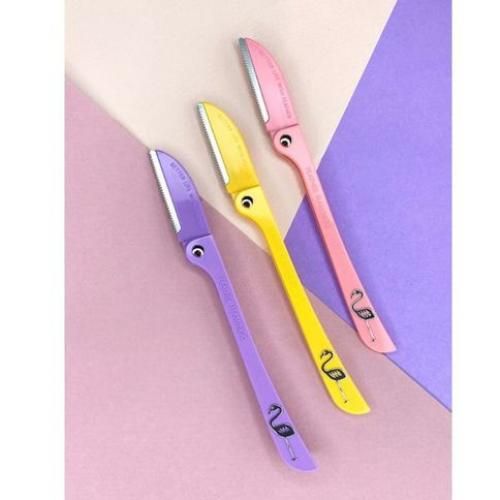 3 شفرات فلامينجو للوجه والجسم متعددة الألوان