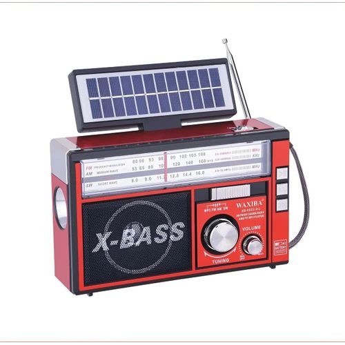 Radio Solaire 3 Bandes AM/FM/SW + MP3 USB/TF + Lumières LED + Torche + Batterie Rechargeable !