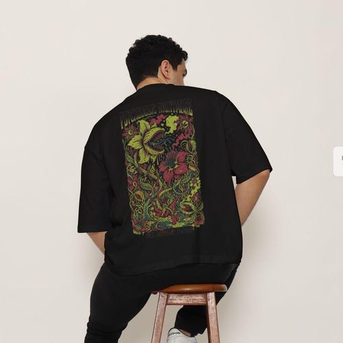 Monstre végétal - T-Shirt Oversize Cartoon - Art psychédélique Vintage