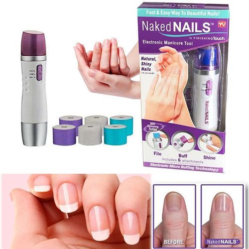 Naked Nails Electronic Manicure Tool, Soin Des Ongles électronique, Outils De Manucure électroniques Pour Limer, Polir Et Faire Briller Sans Effort