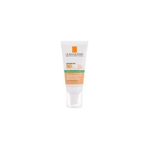 ANTHELIOS Crème Solaire Matifiante Teintée SPF50 Plus Peau Mixte à Grasse Acnéique - 50ML