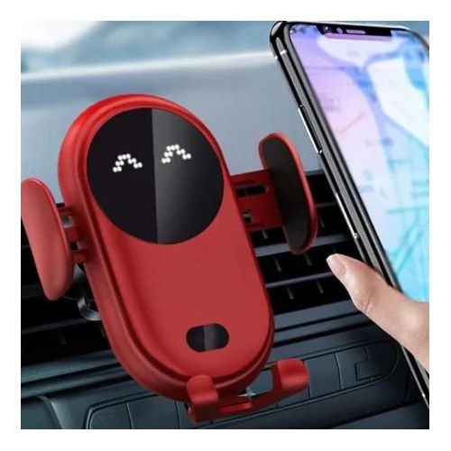 Support Automobile Recharge Sans Fil avec Rotation 360° et Ouverture Automatique Multi-Couleur