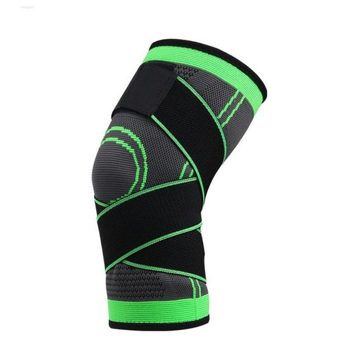 Professional support élastique de tissage attelle de genou pour les sports