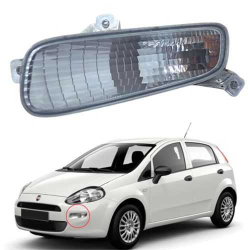 Clignotant Parechoc Avant Gauche en BLANC Pour Fiat Punto Evo 2009+