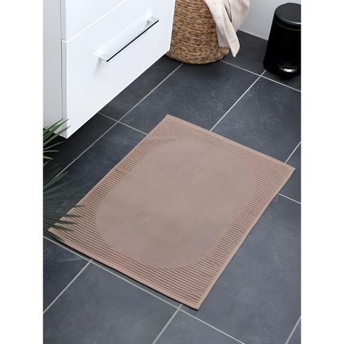 Tapis de bain - Doux et Absorbant - Pour Salle de Bain - Sable Foncé 50x70cm