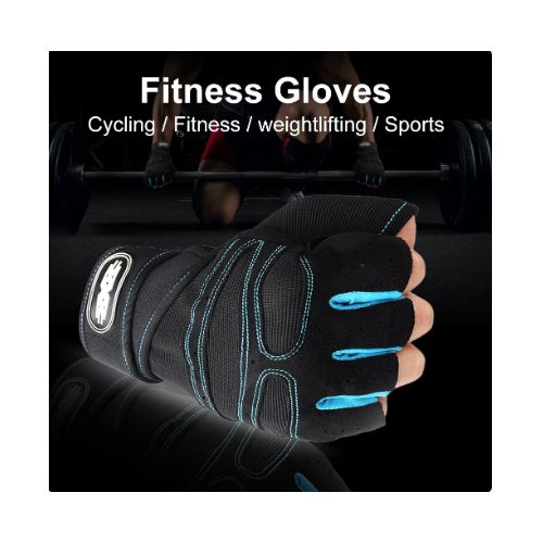 Gants protège-poignet demi-doigts antidérapant Fitness musculation cyclisme