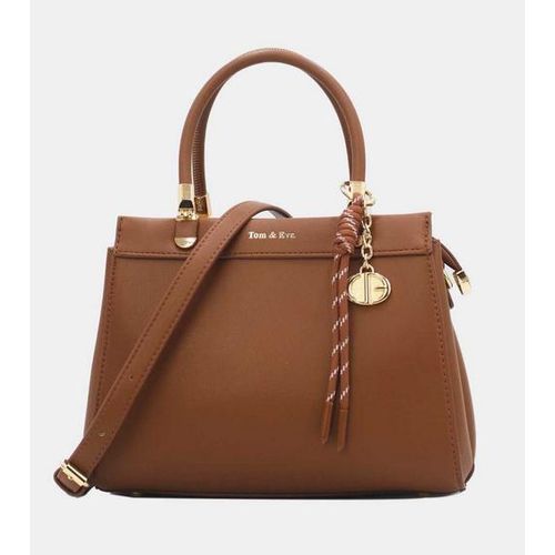 Medium Sac à Main Chic Avec Pendentifs 25B-6277-Café