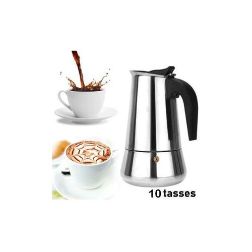 Espresso maker cafetire Portable haut Moka acier inoxydable espresso Pot cafetire bouilloire Barista Percolat Moka Pot 10 Tasses