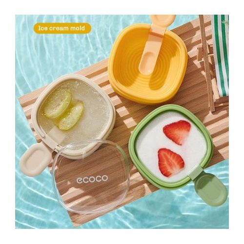 Moule à glace set de 3, moule à glaçe aux fruits, moule en silicone BPA Free