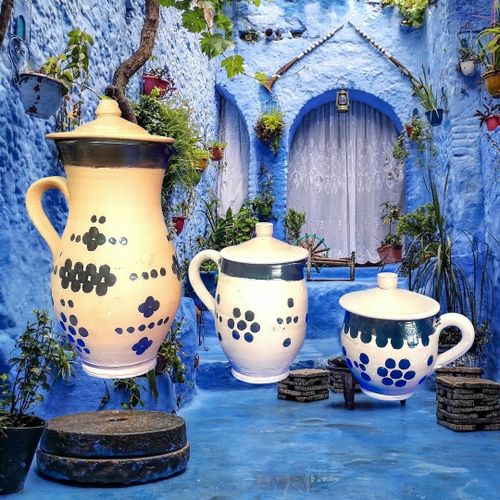 Pack de 3 Carafes en Terre Cuite Artisanale – Design Berbère Traditionnel – Idéal pour une Eau Fraîche et Naturelle