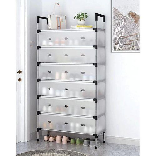 Étagère à chaussures polyvalente style industriel en métal et bois avec banc d’entrée et patères intégrées pour rangement optimisé