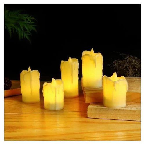 5 Lot de Bougies LED Scintillantes à Effet Flamme Réelle – Décoration Ambiance Chaleureuse