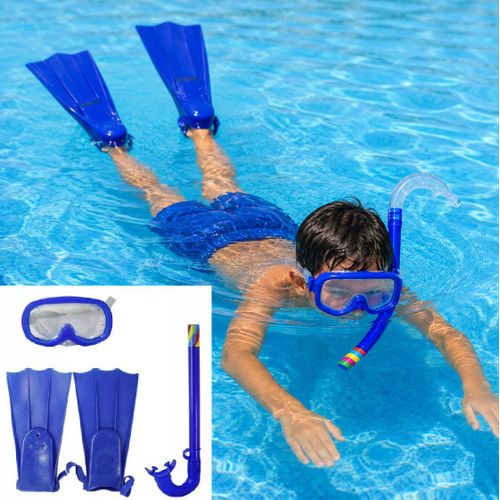 Ensemble de plongé pour Enfant – Masque de Plongée, Tuba Respiratoire et Palmes