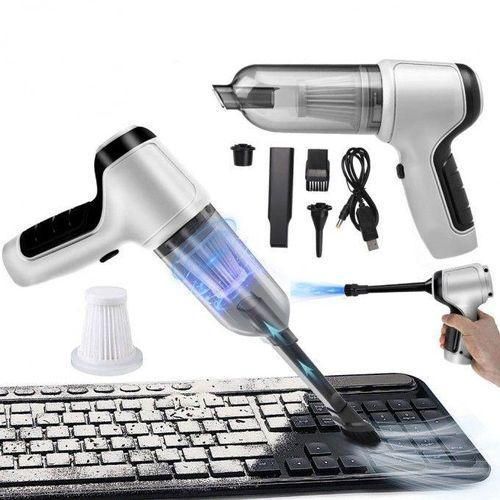 Mini aspirateur et souffleur d'air 2 En 1 Rechargeable, Sans fil, Pour Voiture, Maison, Double Usage, Avec Batterie Intégrée