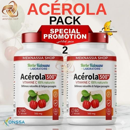 Pack Acérola complement alimentaire 60 gélule,