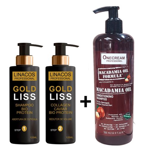 ليناكو شامبو بروفيشنال بالبروتين والمكاداميا خالي من الكبريتات 500 مل