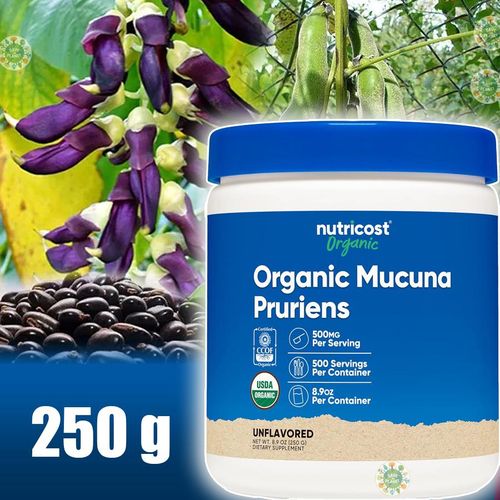 Mucuna Pruriens Bio, Non aromatisé, 8,8 oz (250 g)