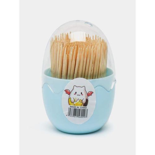 Boîte à Cure-Dents Œuf en Plastique – Vert Pastel