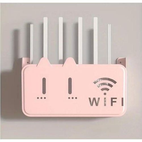 Support Routeur WiFi Mural, Organisateur Modem Sans Perçage, Étagère Décorative Maison, Boîte Cache Câbles WiFi, Support Modem Murale, Rangement Électronique Moderne