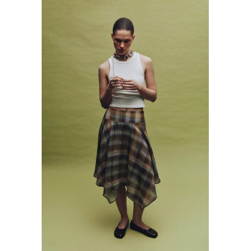 Mini-jupe imprimée taille normale en modal