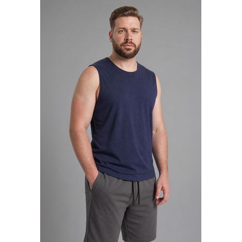 Débardeur Coupe boxy Homme Bleu marine