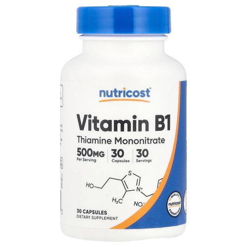 Vitamine B1, 500 mg, 30 capsules