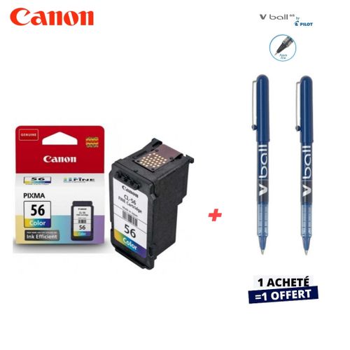 CL-56 cartouche d'encre COULEUR ( 2 Stylos Vball Offert )