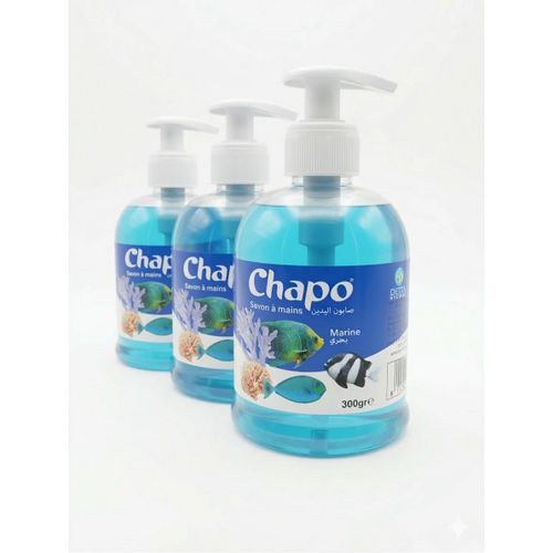 3 flacon de savon à main arôme marine 300g