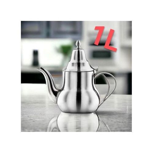Théière Inox de couleur argenté & Volume 1000 ml - BERRAD marocaine moderne